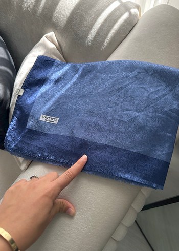 Beden mavi Renk Hint ipek indigo monogram şal