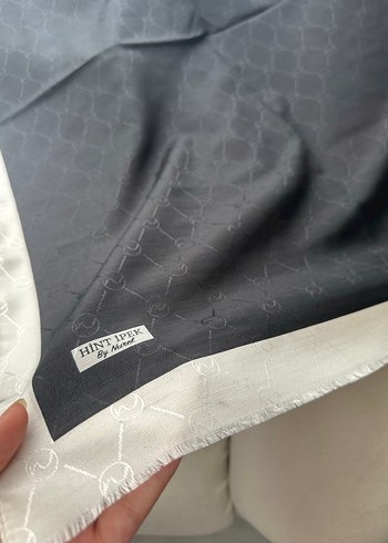  Beden mavi Renk Hint ipek monogram şal