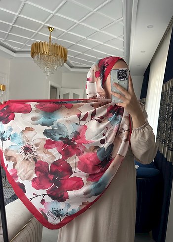 Diğer Çiçek Desenli Çok Renkli Kadın Şal