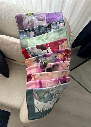 Diğer Rose Çiçek desenli pamuk soft şallar