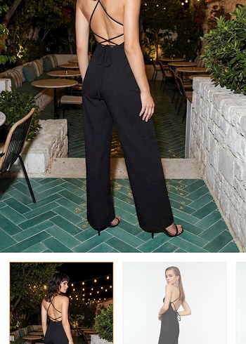 Siyah Straplez Uzun Tulum - Görsel 3