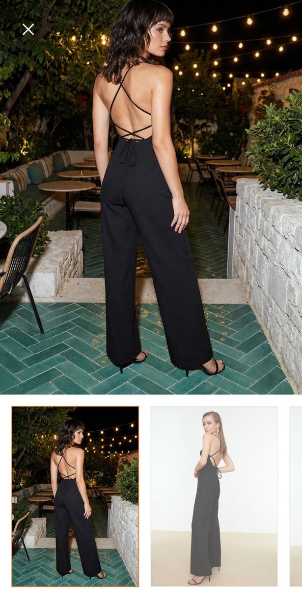 Siyah Straplez Uzun Tulum - Görsel 3