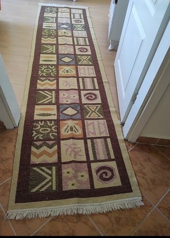 Etnik Desenli Çok Renkli Geleneksel Halı - Görsel 4