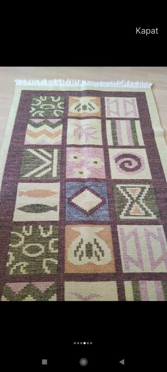 Etnik Desenli Çok Renkli Geleneksel Halı - Görsel 2