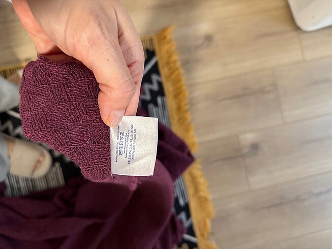 Beden bordo Renk English Home Mürdüm Rengi Yatak Örtüsü/Pike