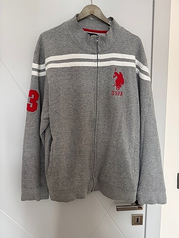U.S. POLO ASSN. Erkek Fermuarlı Sweatshirt