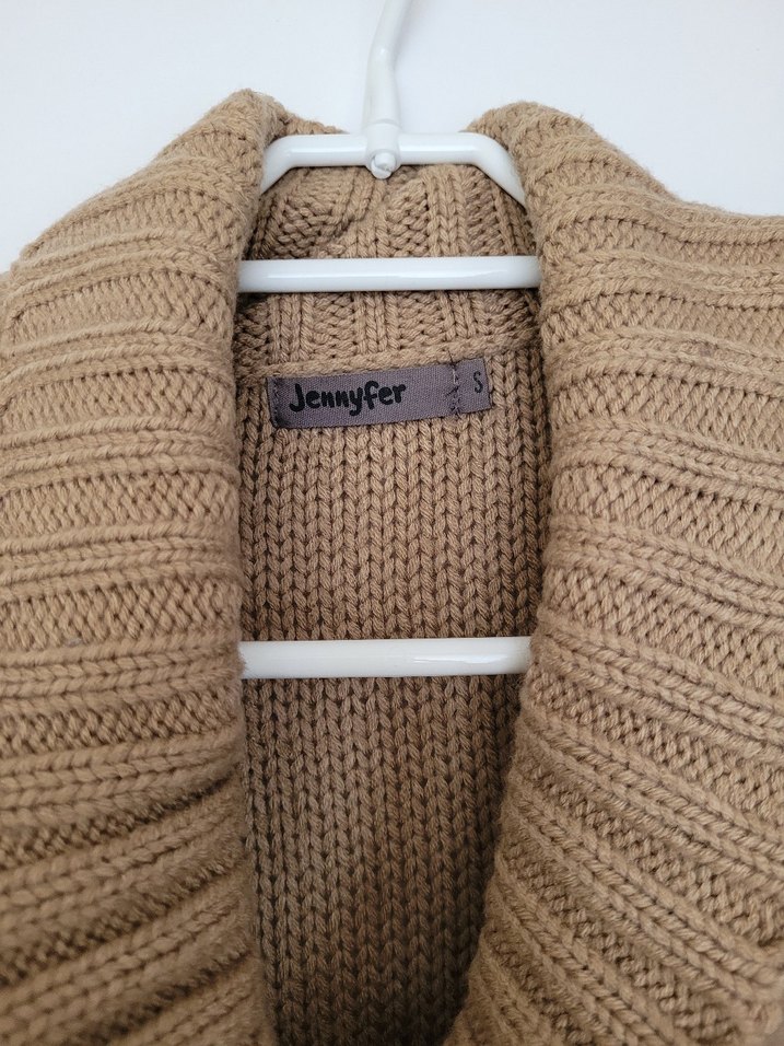 Kürk Detaylı Krem Triko Kadın Yelek - Görsel 2