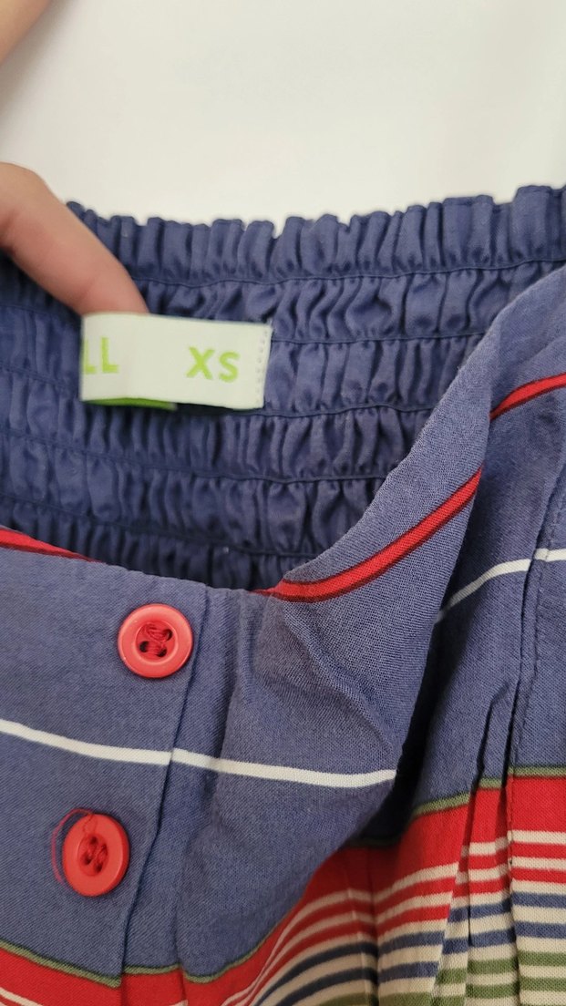 Çizgili Askılı Kısa Kadın Elbise - Görsel 4