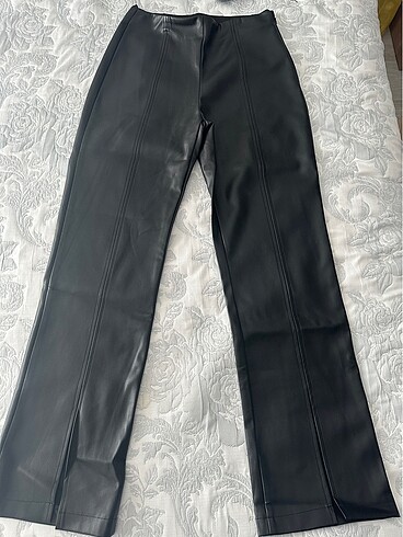 koton deri pantalon (yırtmaçlı)