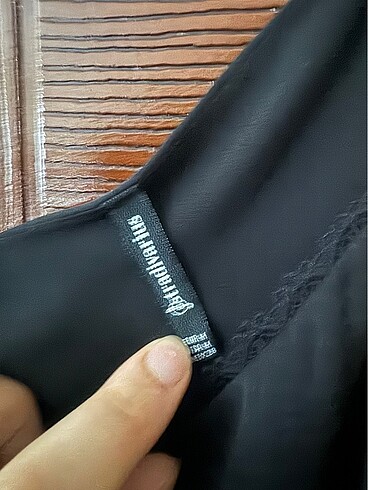 Stradivarius Siyah ip askılı bluz