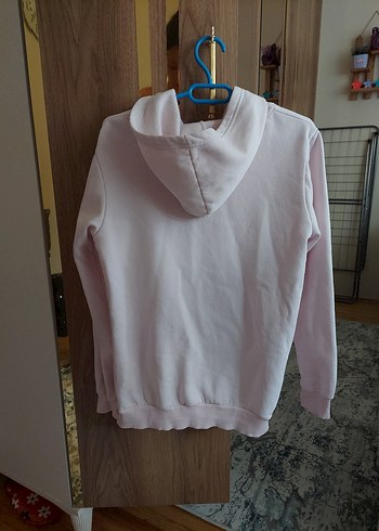l Beden pembe Renk Kadın fermuarlı sweatshirt