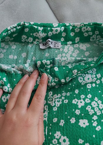 Düğmeli Yeşil Midi Etek - Görsel 3