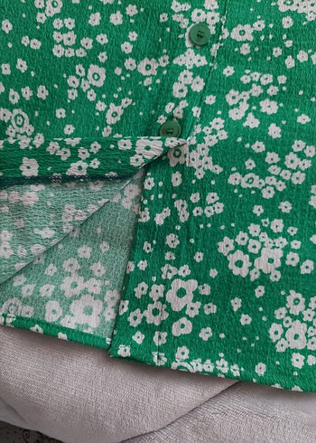 Düğmeli Yeşil Midi Etek - Görsel 5