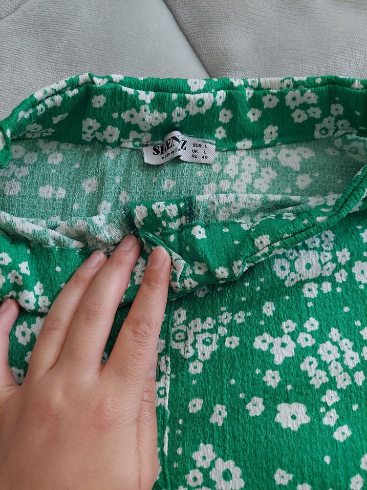 Düğmeli Yeşil Midi Etek - Görsel 3