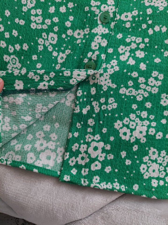 Düğmeli Yeşil Midi Etek - Görsel 5