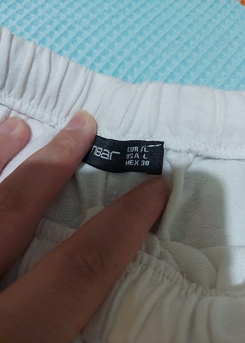 l Beden beyaz Renk ambar kadın şort