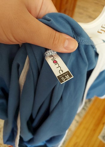 m Beden mavi Renk miorre kadın penye pijama elbise