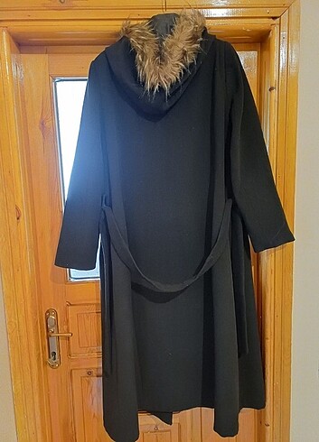 52 Beden siyah Renk Kadın palto 