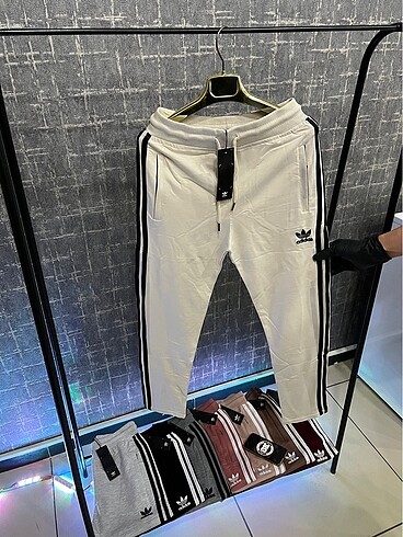 Adidas Krem Renk Kadın Eşofman Altı
