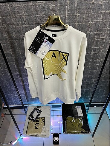 Armani Exchange Erkek Sweatshirt Beyaz Renk