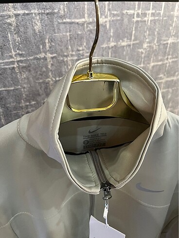 xxl Beden Taş Gri Nike Erkek Yakalı Sweatshirt