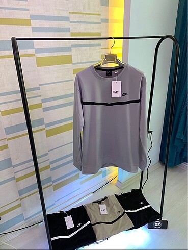 Nike Gri Renk Erkek Sweatshirt