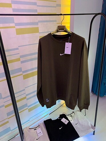 3xl Beden haki Renk 4XL Haki Renk Geniş Erkek Sweatshirt