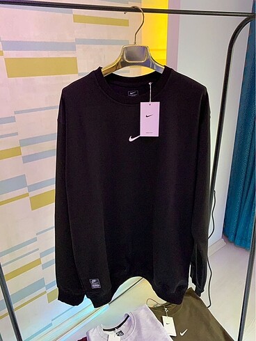 xxl Beden siyah Renk Nike Erkek Geniş Kesim Sweatshirt