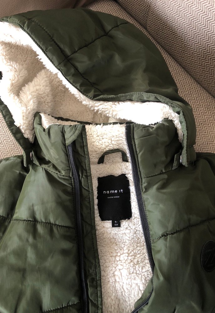 Erkek Çocuk Haki Kapüşonlu Sıcak Mont - Görsel 4