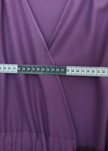 Mor Uzun Kap Tunik Notch Yaka - Görsel 5