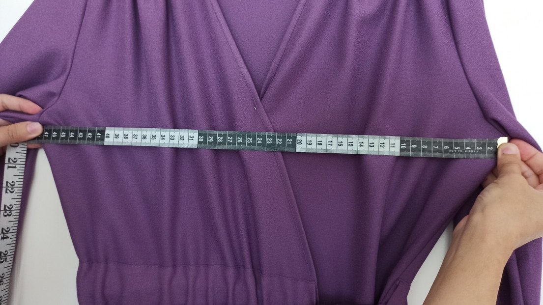 Mor Uzun Kap Tunik Notch Yaka - Görsel 5