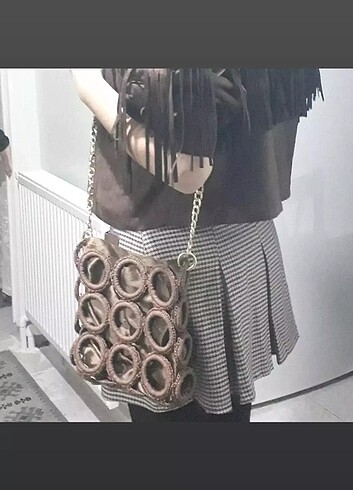 Kahverengi tasarım çanta