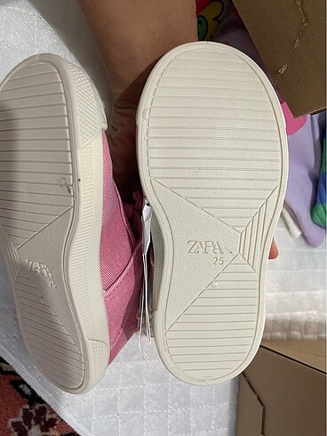 25 Beden pembe Renk Zara kız bebek babet, bebek spor ayakkabı