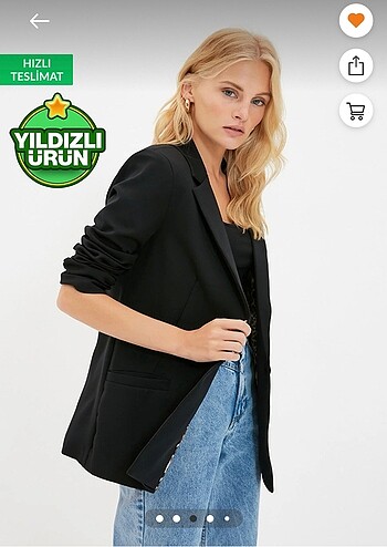 Trendyol & Milla Milla Siyah Blazer Ceket