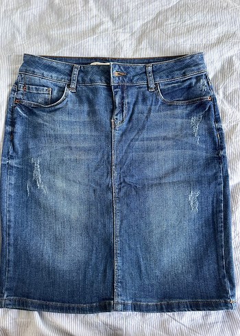 Mavi Denim Midi Etek