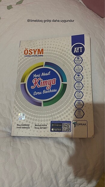 Toprak yayınları Ayt kimya 2024