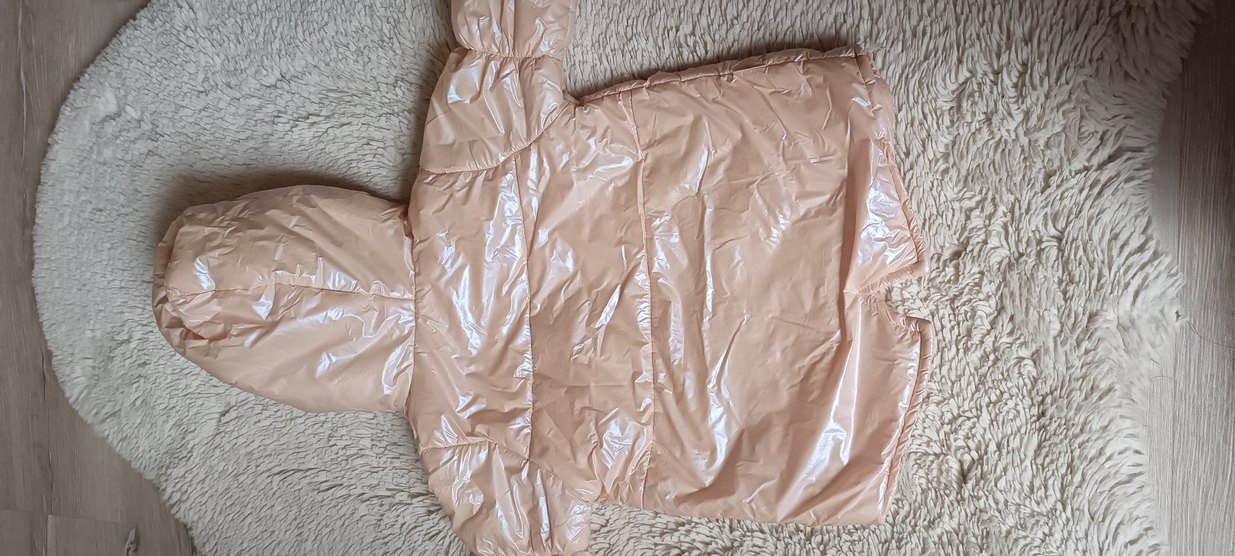 Kız Çocuk Kapüşonlu Pembe Mont - Görsel 2