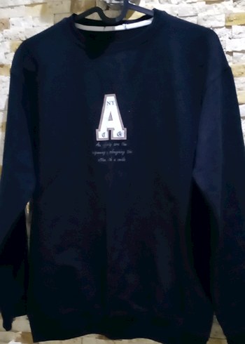 Siyah Baskılı Uzun Kollu Sweatshirt hiç bir sorunu yok
