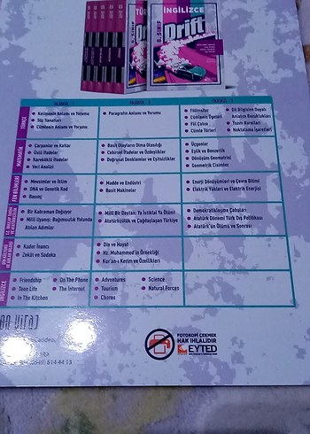 8. Sınıf İngilizce-2 Drift Serisi Kitap - Görsel 4