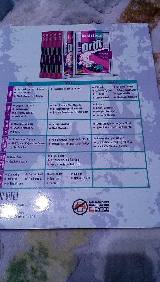 8. Sınıf İngilizce-2 Drift Serisi Kitap - Görsel 5