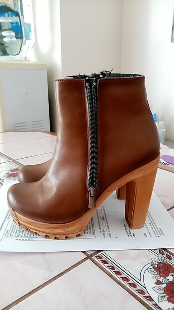 Kadın topuklu kısa bot - Görsel 5