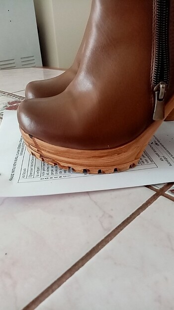 Kadın topuklu kısa bot - Görsel 6