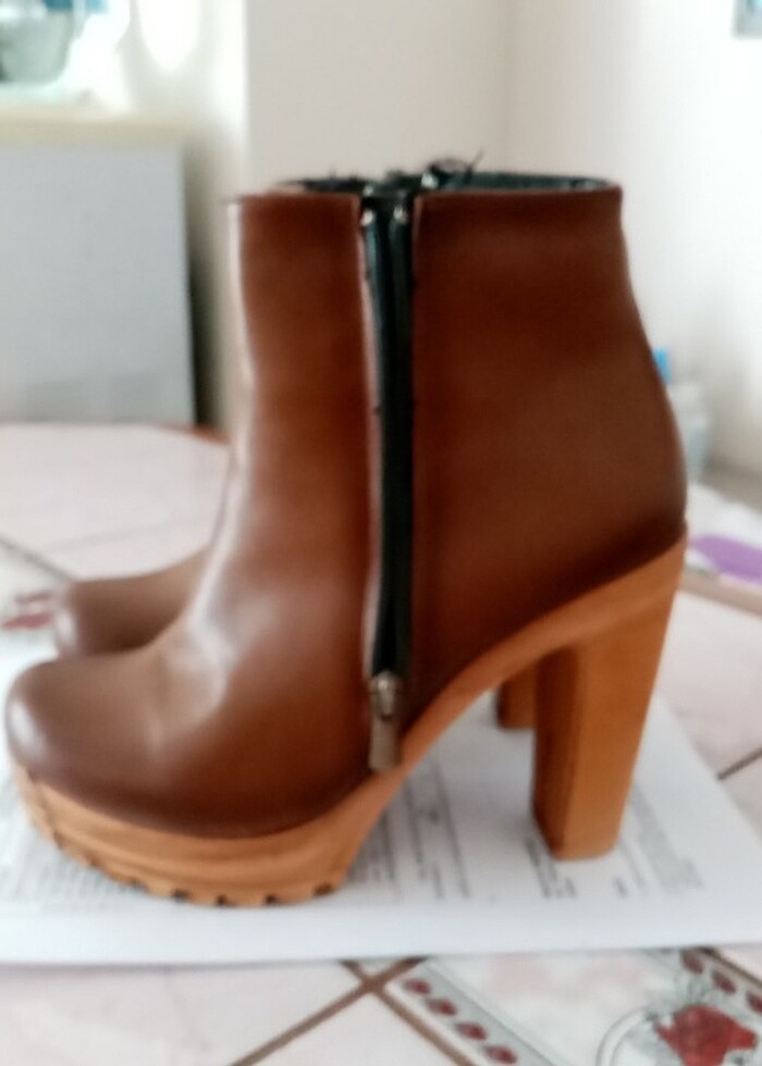 Kadın topuklu kısa bot - Görsel 4