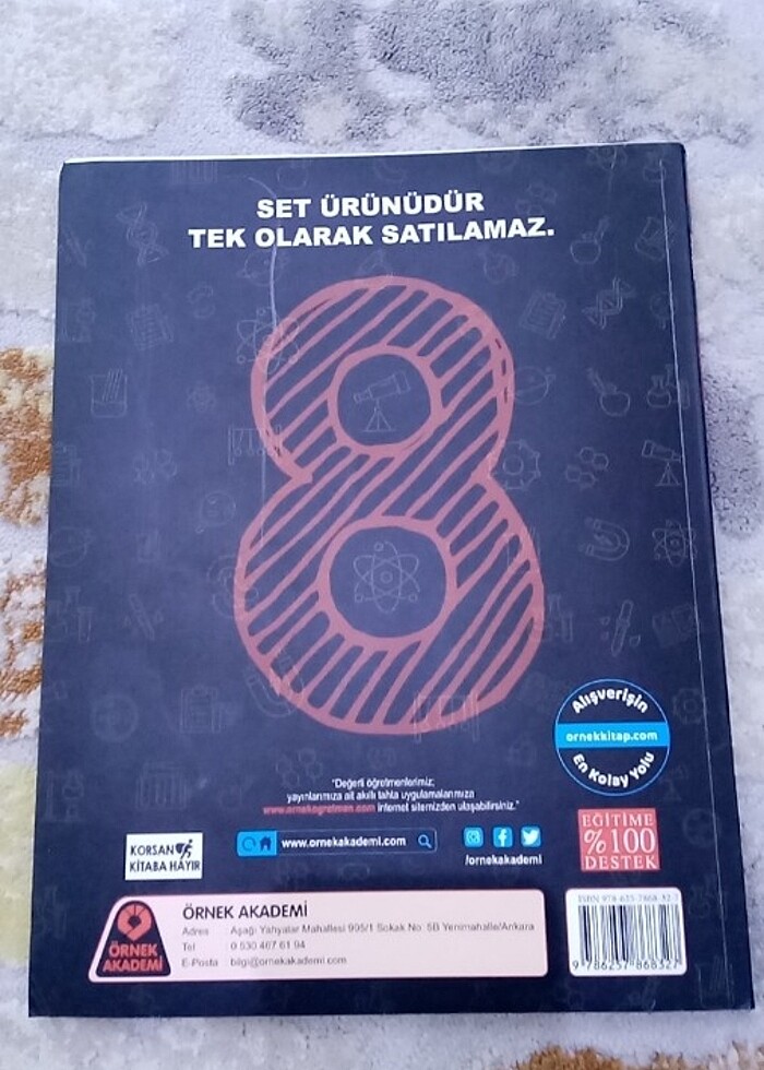 8 sınıf benim fen bilimleri 7 ünite değerlendirme fasikül test k - Görsel 5