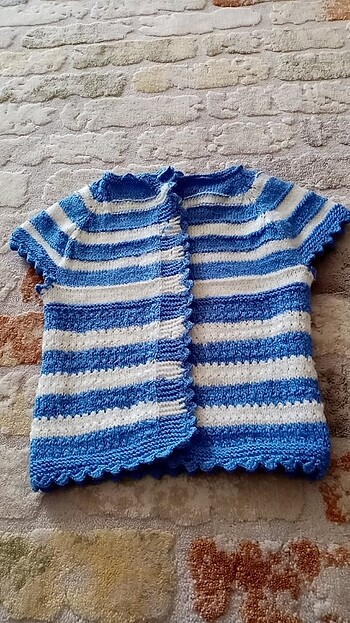 Örgü bebek yelegi - Görsel 3