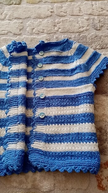 Örgü bebek yelegi - Görsel 4