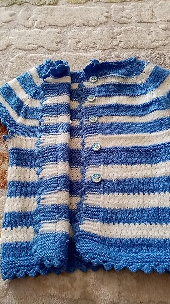 Örgü bebek yelegi - Görsel 5