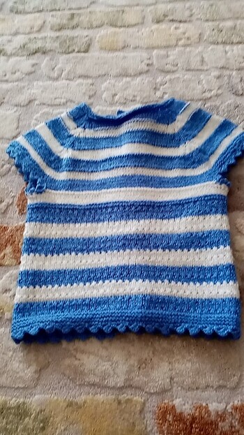 Örgü bebek yelegi - Görsel 6