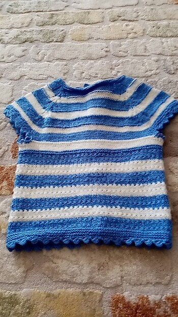 Örgü bebek yelegi - Görsel 7