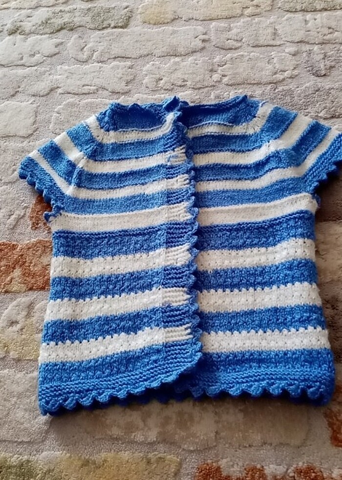 Örgü bebek yelegi - Görsel 2